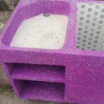 Lavadero color Fucsia en cemento