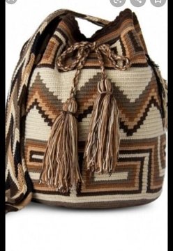 bolso tejido en hilo